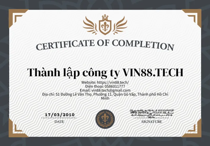 Thành lập công ty VIN88.TECH